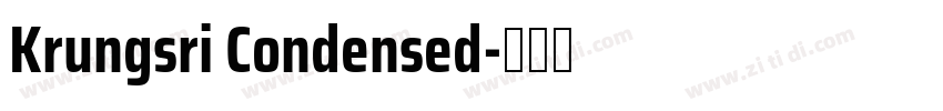 Krungsri Condensed字体转换
